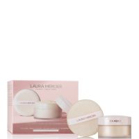 laura mercier the finishing touch translucent loose setting powder ultra blur  puff - translucent 20g