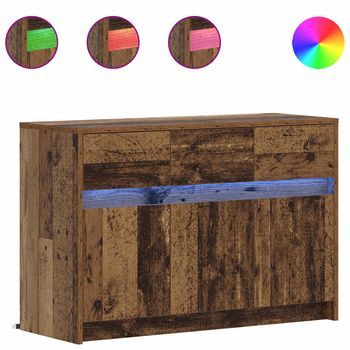 Mueble De Tv 91 X 34 X 61 Cm Madera Envejecida Vidaxl