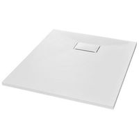 plato de ducha smc blanco 90x70 cm vidaxl