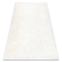 alfombra moderna mode 8597 geometrico crema 80x150 cm