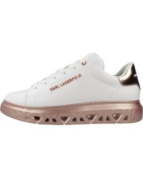 de KARL LAGERFELD ZAPATILLAS MUJER MODELO KAPRI KITE LO LACE LTHR COLOR BLANCO 01P WHITE