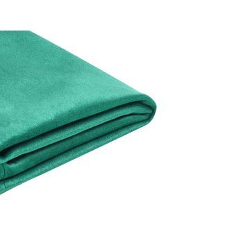 Funda Extraíble De Terciopelo Verde Oscuro Para Cama 90 X 200 Cm Fitou