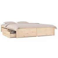 cama matrimonial  cama para adultos  estructura de cama con cajones 140x190 cm