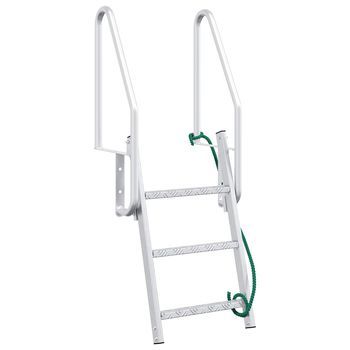Escalera De Muelle De 3 Pasos Plateado 58 X 77 X 144 Cm Vidaxl