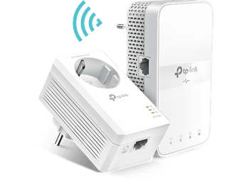 Adaptador PLC - TP-Link TL-WPA7617 KIT, Pack de 2 Unidades, 1000 Mbps, Doble Banda AC1200, Gigabit, Blanco
