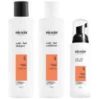 nioxin scalp and hair thickening system 4 for coloured dry and damaged hair with progressed thinning loyalty kit