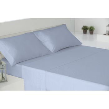 Juego Sábanas Cuatro Piezas 100% Algodón Azul Cama 200cm Donegal Collections