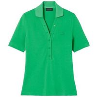 lacoste polo slim fit mini pique para mujer