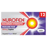 nurofen max strength 684mg caplets for migraine