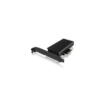 Tarjeta de interfaz ICY BOX IB-PCI214M2-HSL PCIe 4.0 M.2 Negro Pasivo