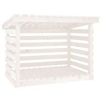 lenero de madera maciza de pino blanco 108x73x79 cm vidaxl