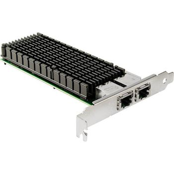Tarjeta de red Inter-Tech ST-7214 PCIe 10 Gbit/s RJ-45 pasiva doble puerto