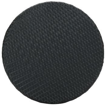 Mesa De Jardín | Mesa De Exterior De Ratán Sintético Negro 60,5x106 Cm