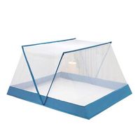 mosquitera plegable para cama 135x190x80cm 190x135x80 cm color azul