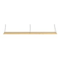 estante de pared en madera maciza natural 180 cm barnizado