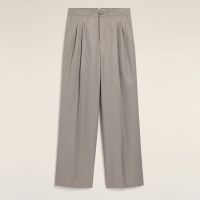 ami large fit cotton-satin trousers - m