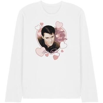 Elvis Presley Camiseta manga larga Love Me Tender para hombre
