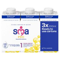 sma pro first infant baby milk liquid from birth multipack