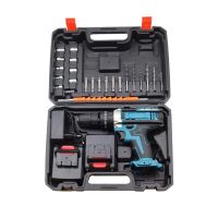 set de taladro percutor inalambrico con 2 baterias 21v 15 ah 253 ajuste de par 2 velocidad don feliz
