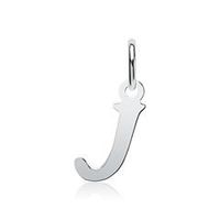 colgante de plata 925 letra j