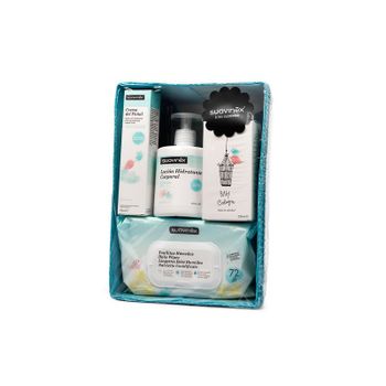 Canastilla azul cosmética infantil
