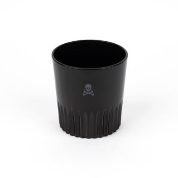 Set de 4 vasos de cristal negro 345ml
