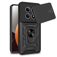 funda para movil cool hard ring antigolpes pc tpu aluminio negra con iman para xiaomi redmi note 15 pro 5g