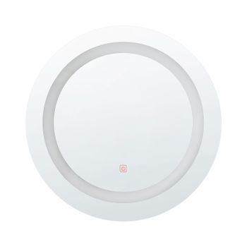 Espejo De Pared Led 58 Cm Redondo Para Baño Tocador Dormitorio Maquillaje Selune