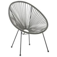 silla de balcon de ratan sintetico gris oscuro resistente a la intemperie sala de estar jardin bistro moderno acapulco ii