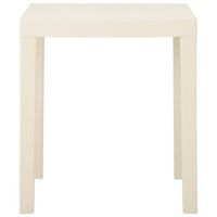 mesa de jardin  mesa de exterior de plastico blanca 79x65x72 cm