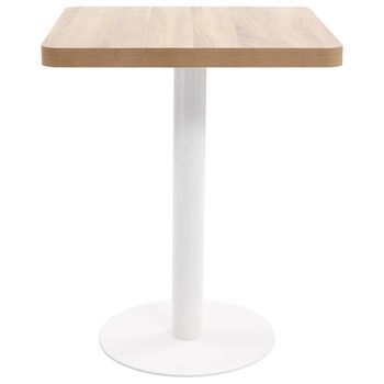 Mesa De Bistró | Mesa De Bar Mdf Marrón Claro 60x60 Cm