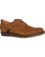 de dj santa - zapato hombre comodo cordon piel serraje roble