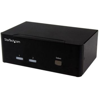 StarTech Conmutador KVM 2 Puertos VGA Dobles 2x USB Audio
