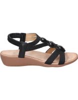 sandalias para mujer plana amarpies abz26620 en negro 37