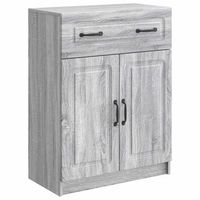 aparador gris sonoma 66 x 345 x 87 cm madera de ingenieria vidaxl
