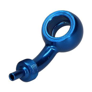 Racor banjo 10mm Allegri 45° alu azul