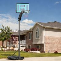 canasta de baloncesto sportnow acero plastico 745x555x180-270 cm