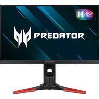 acer predator xb271hk 4k ultra hd 27 ips gaming monitor - black  red black