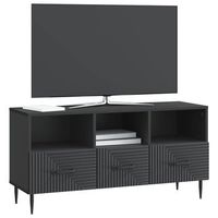 mueble de tv  mueble de salon  gabinete de tv negro 102 x 345 x 50 cm madera de ingenieria