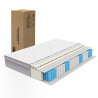 colchon - mueble de dormitorio - espuma y muelles - blanco antiguo 200x90x25cm
