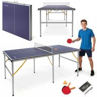mesa de ping-pong plegable hypermotion 180 x 92 cm con accesorios