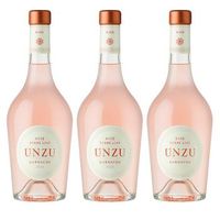 unzu rosado - con crianza parcial sobre lias - 6 meses - pack 3 botellas - pack 3 botellas 75 cl - 13 vol