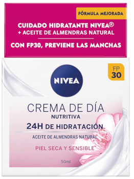 Nivea Crema Día Nutritiva Piel Seca y Sensible SPF30 50 ml