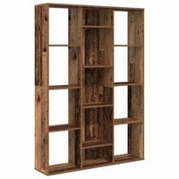 divisor de espaciosestanteria aglomerado madera vieja vidaxl