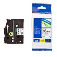 brother tze-261 original p-touch label tape 36mm x 8m black on white