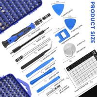 podofo kit de herramientas magneticas de 122 piezas juego de puntas magneticas kit de destornilladores de precision para reparacion kit de montaje de destornilladores juego de destornilladores