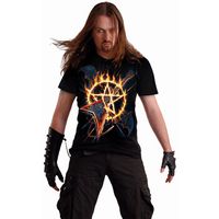spiral camiseta hot metal para hombre
