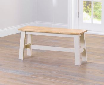 Chiltern Oak and Cream Bench