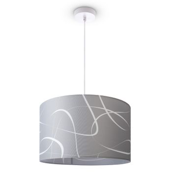 Lámpara colgante Glow gris claro