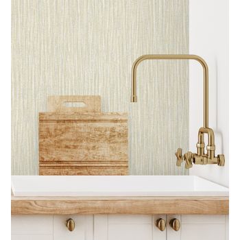 Papel Pintado Vinílico Ecológico Efecto Textura De Tela Lino En Relieve - Payton 680678 De Gaulan - Rollo De 10 M X 0,53 M